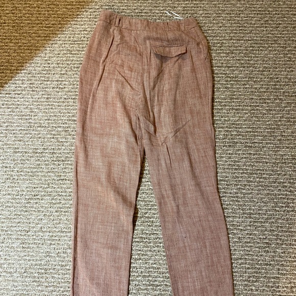 TOPSHOP formal suit pants / trousers in US 6 pink and white tweed - Picture 5 of 5